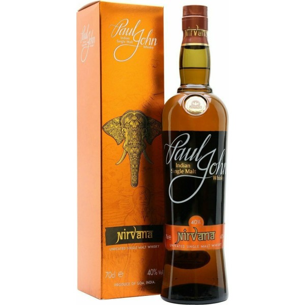 PAUL JOHN INDIAN SINGLE MALT WHISKY NIRVANA 70cl 40% PAUL JOHN INDIAN SINGLE MALT WHISKY NIRVANA 70cl 40%