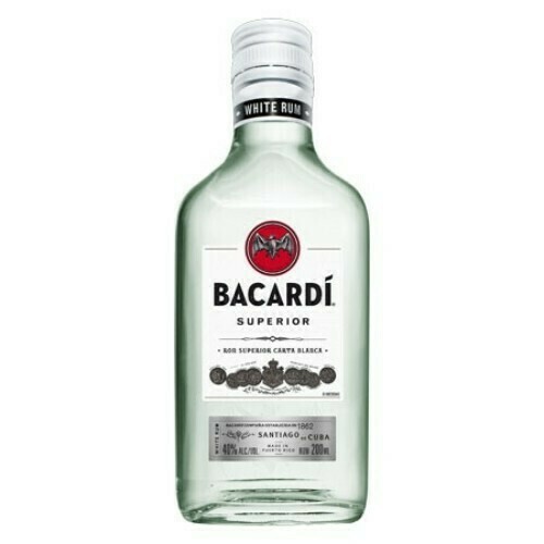 BACARDI BLANCA RUM 37,5%vol.20cl