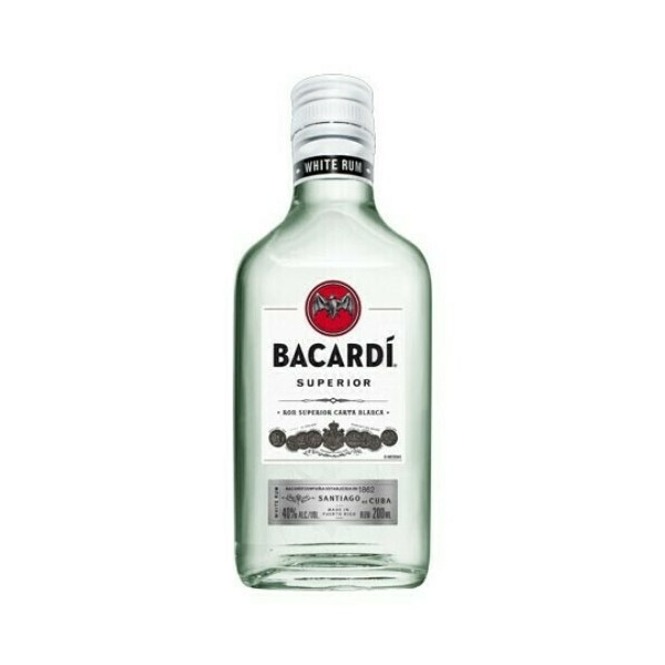 BACARDI BLANCA RUM 37,5%vol.20cl