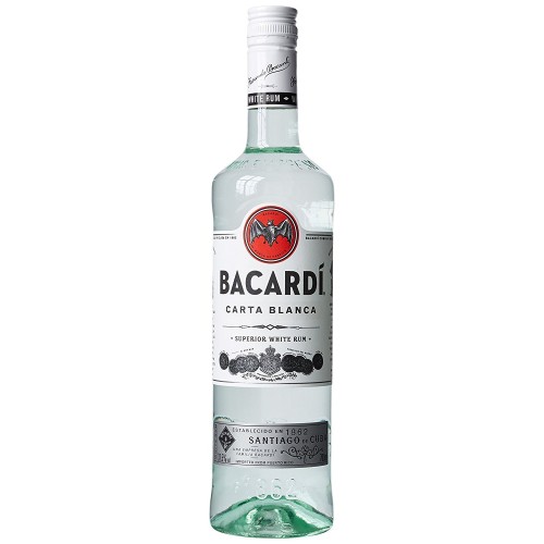 BACARDI BLANCA RUM 37,5%vol.70cl