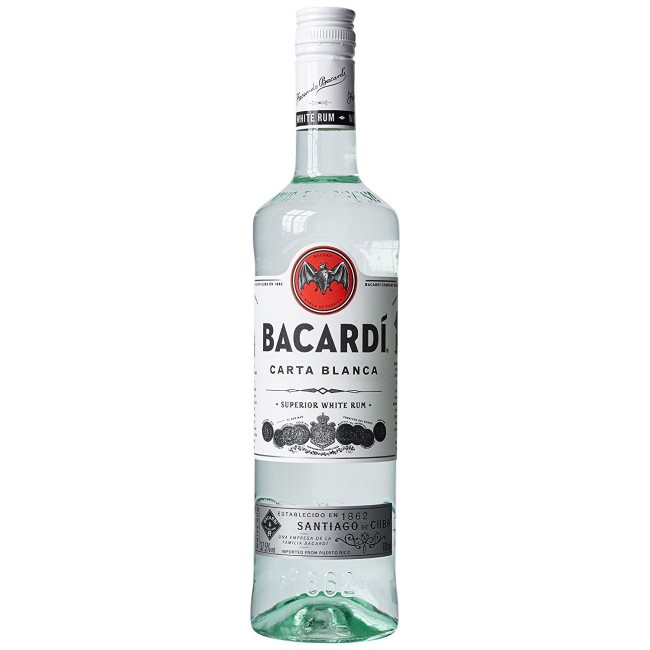 BACARDI BLANCA RUM 37,5%vol.70cl