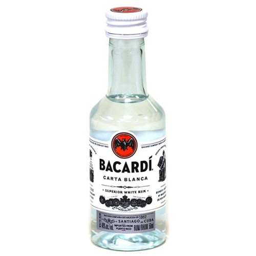 Bacardi Blanca Rum 40%Vol.50ml