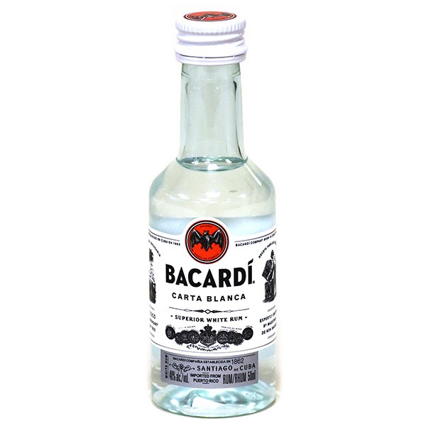 Bacardi Blanca Rum 40%Vol.50ml