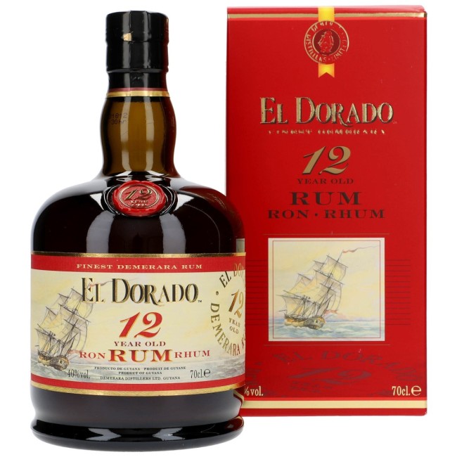 EL DORADO RUM 12 YEARS 40%vol. 70cl
