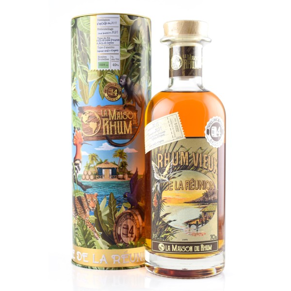 LA MAISON DU RHUM REUNION ISLAND BATCH #4 RUM 49% 70cl