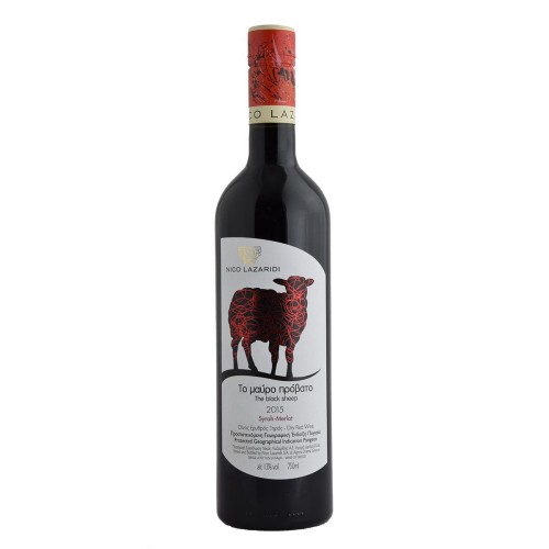 ΜΑΥΡΟ ΠΡΟΒΑΤΟ SYRAH-MERLOT ΕΡΥΘΡΟΣ 75cl