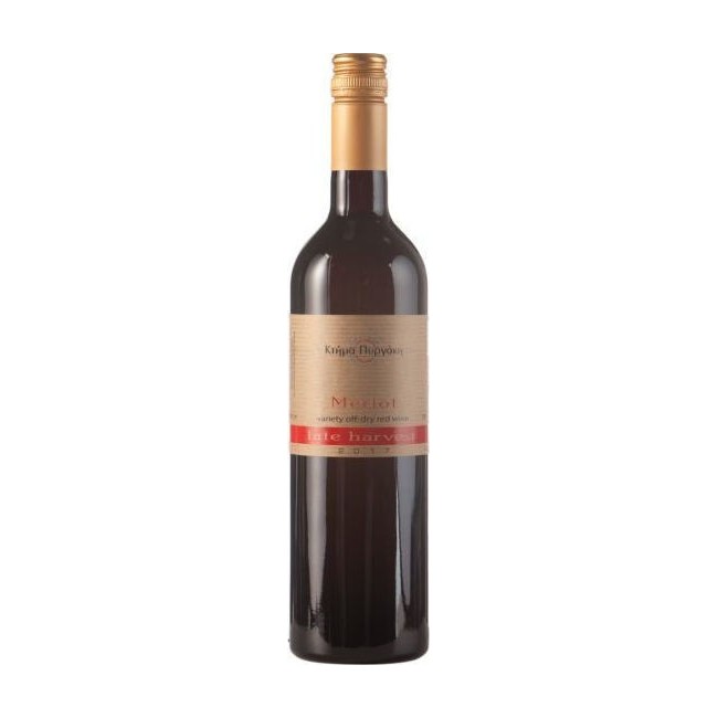 ΚΤΗΜΑ ΠΥΡΓΑΚΗ MERLOT ΕΡΥΘΡΟΣ 75cl (LATE HARVEST)