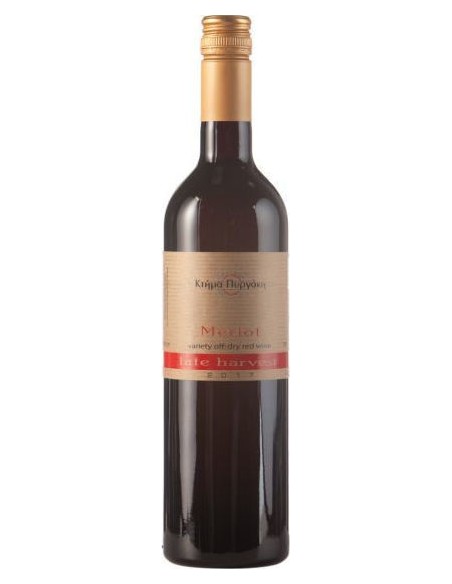 ΚΤΗΜΑ ΠΥΡΓΑΚΗ MERLOT ΕΡΥΘΡΟΣ 75cl (LATE HARVEST)
