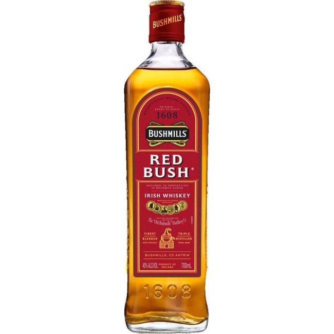 BUSHMILLS RED BUSH IRISH WHISKEY 70cl