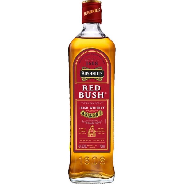 BUSHMILLS RED BUSH IRISH WHISKEY 70cl