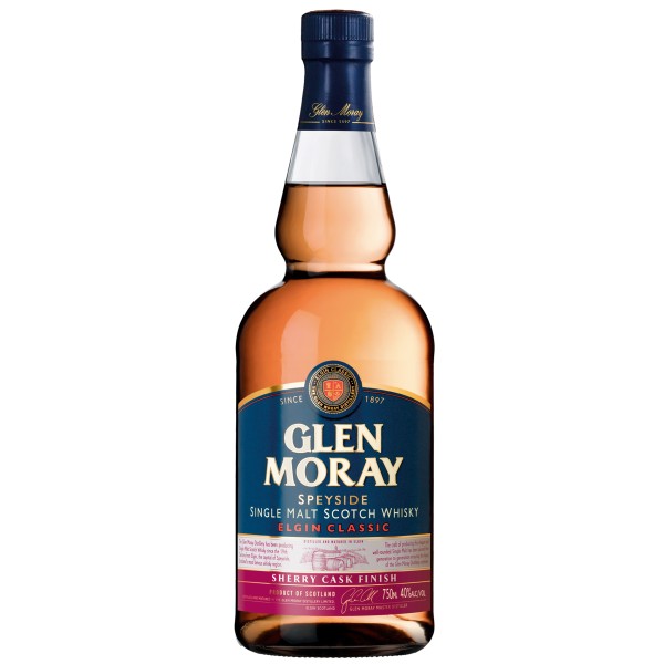 GLEN MORAY SHERRY CASK WHISKEY 40% 70cl