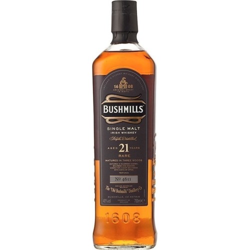 BUSHMILLS 21 YEARS 2001 70cl IRISH MALT