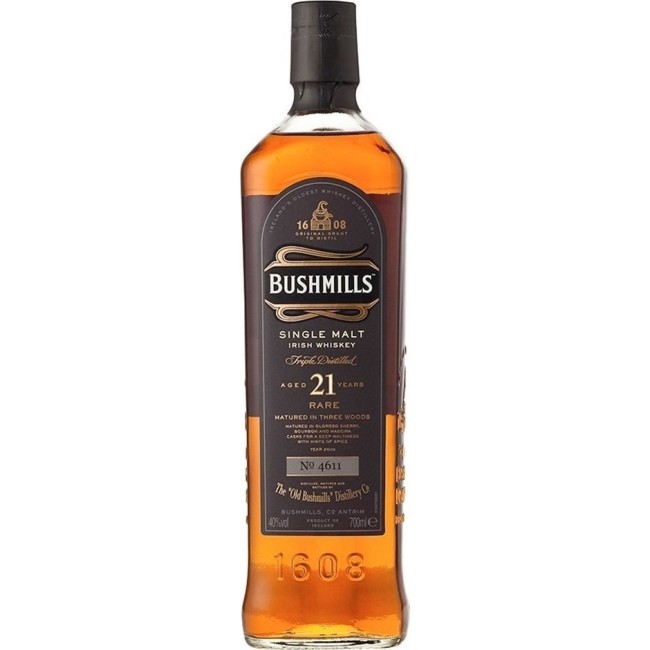 BUSHMILLS 21 YEARS 2001 70cl IRISH MALT