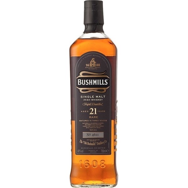 BUSHMILLS 21 YEARS 2001 70cl IRISH MALT