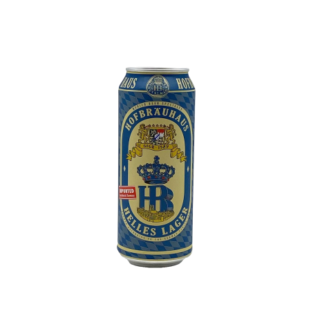 HB HELLES LAGER 50cl TIN