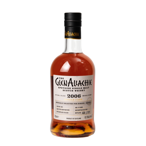 GLENALLACHIE 2006 15 YO RUBY PORT SINGLE CASK SPEYSIDE 61.1% 70cl
