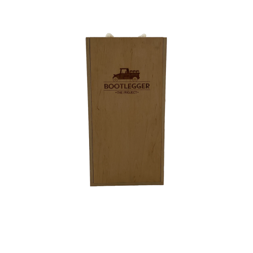 ΚΟΥΤΙ ΞΥΛΙΝΟ ΔΥΟ ΦΙΑΛΩΝ ΜΕ ΚΟΡΔΟΝΙ BOOTLEGGER
