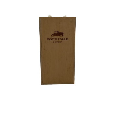 ΚΟΥΤΙ ΞΥΛΙΝΟ ΔΥΟ ΦΙΑΛΩΝ ΜΕ ΚΟΡΔΟΝΙ BOOTLEGGER