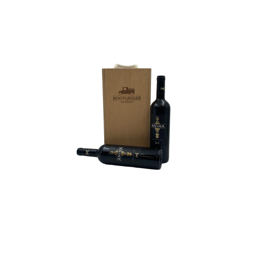 ΚΟΥΤΙ ΞΥΛΙΝΟ ΔΥΟ ΦΙΑΛΩΝ ΜΕ ΚΟΡΔΟΝΙ BOOTLEGGER 2