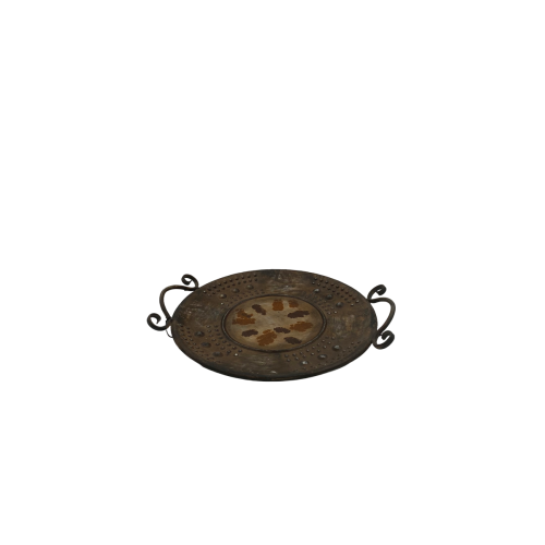 ΜΕΤΑΛΙΚΗ ΠΙΑΤΕΛΑ ΣΧΕΔΙΟ ΣΤΗ ΜΕΣΗ RUSTY MEDIUM