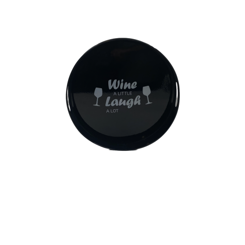 ΔΙΣΚΟΣ ΜΑΥΡΟΣ ΣΤΡΟΓΓΥΛΟΣ ΜΕ ΓΡΑΜΜΑΤΑ