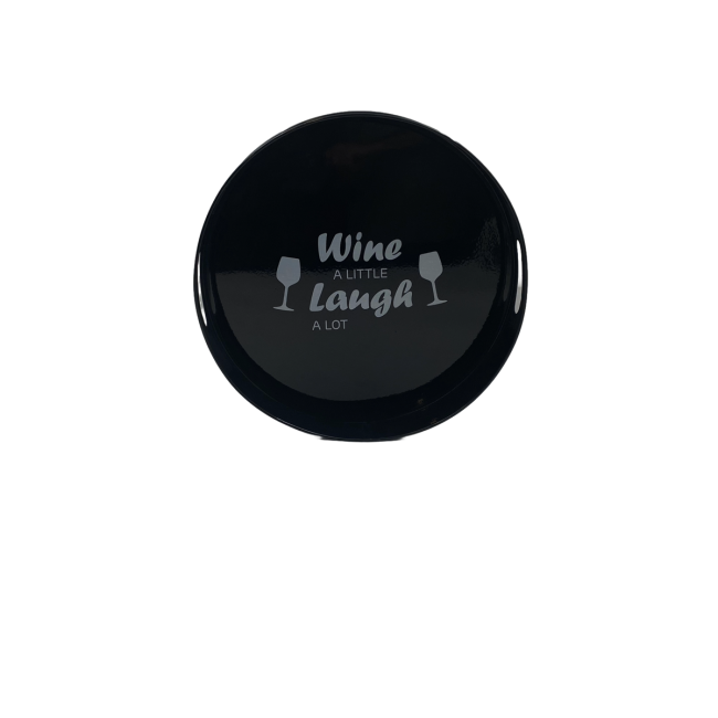 ΔΙΣΚΟΣ ΜΑΥΡΟΣ ΣΤΡΟΓΓΥΛΟΣ ΜΕ ΓΡΑΜΜΑΤΑ