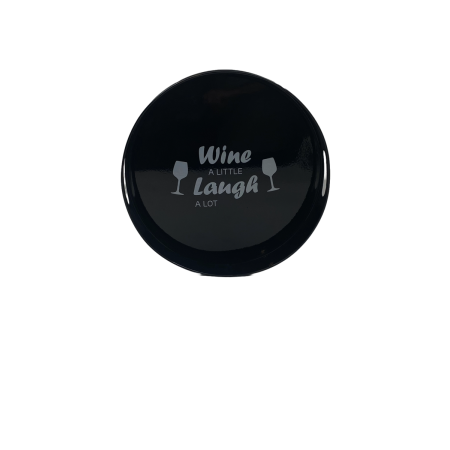 ΔΙΣΚΟΣ ΜΑΥΡΟΣ ΣΤΡΟΓΓΥΛΟΣ ΜΕ ΓΡΑΜΜΑΤΑ