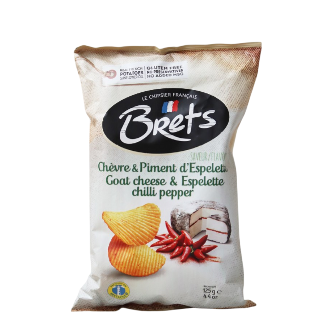 ΠΑΤΑΤΑΚΙΑ BRETS CHEVRE & ESPELETTE CHILLI 125gr