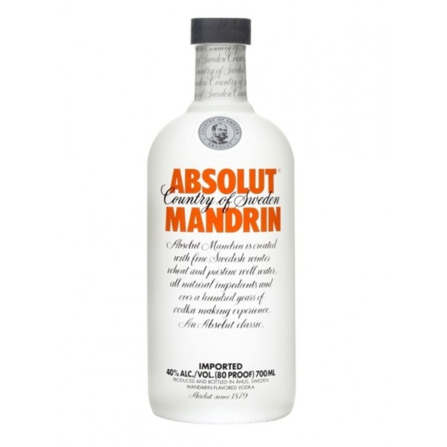ABSOLUT VODKA MANDRIN 40%vol 70cl