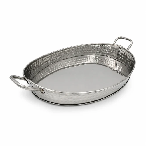 Δίσκος Stainless με 4 φιάλες κρασί 2