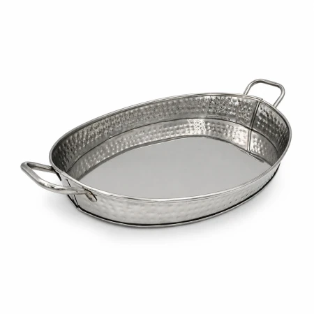 Δισκος Στρογγυλός Stainless με 3 φιάλες