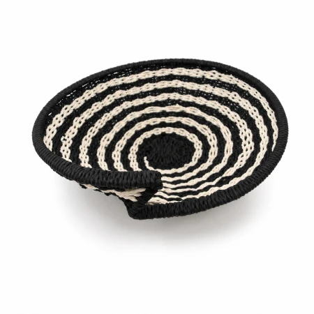 Δίσκος Black/white Πλεκτός με 4 φιάλες