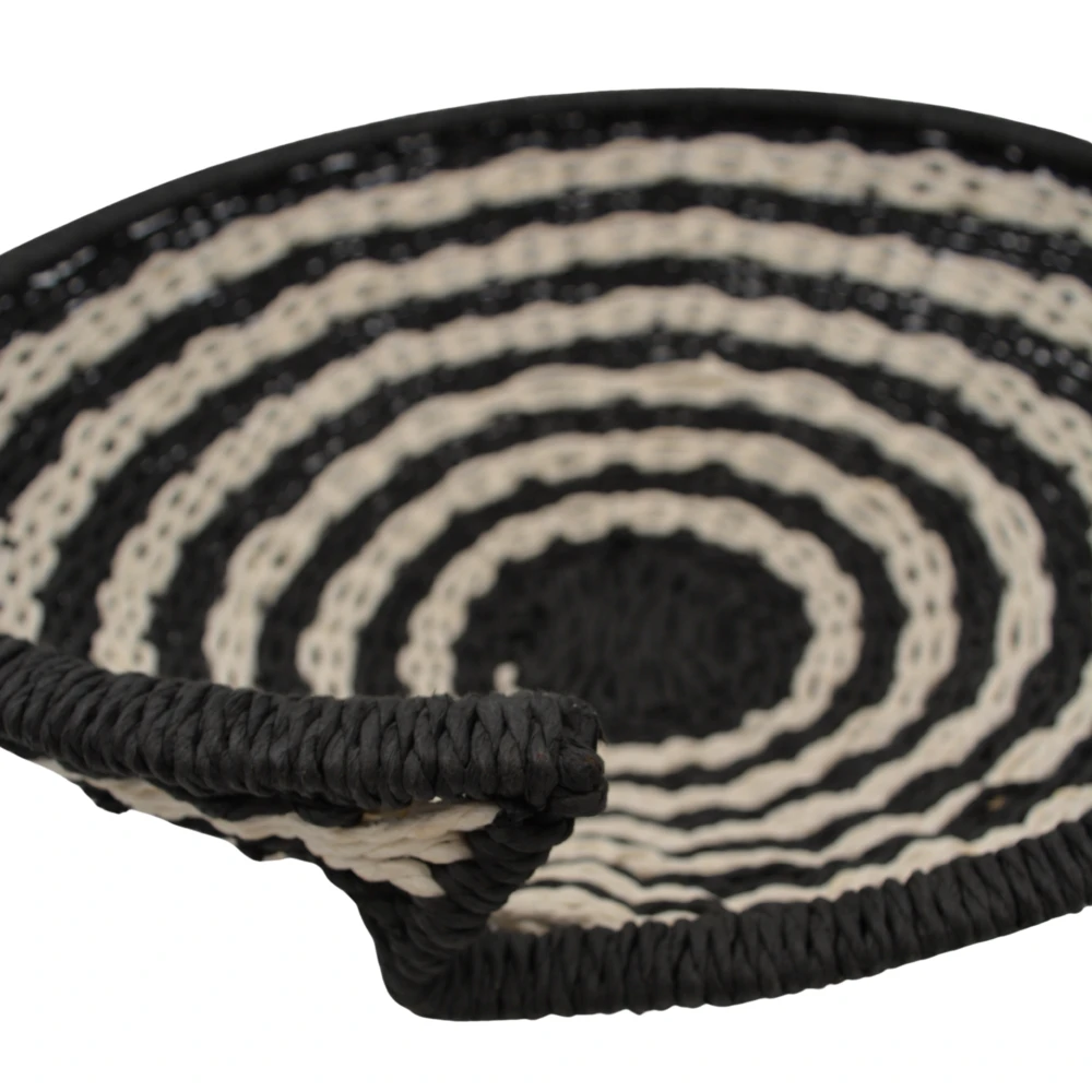 Δίσκος Black/white Πλεκτός με 4 φιάλες