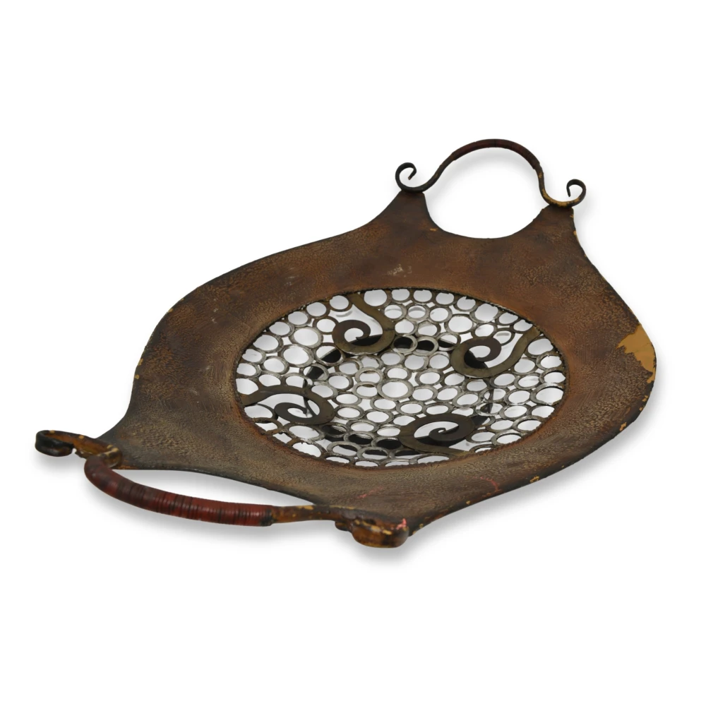 Δισκος Σιδερένιος Antique Rusty Οβαλ XL με 4 φιάλες