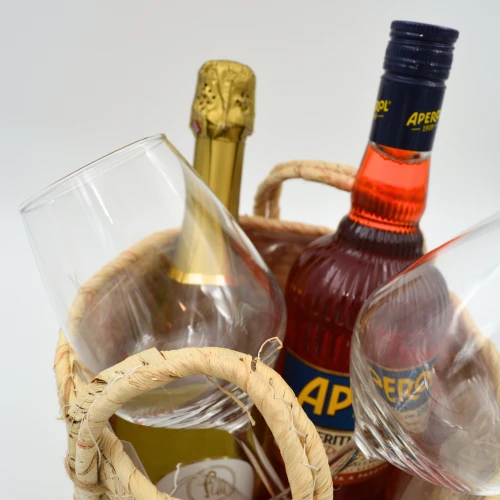 Διακοσμητικό Καλάθι Medium με 2 φιάλες 2